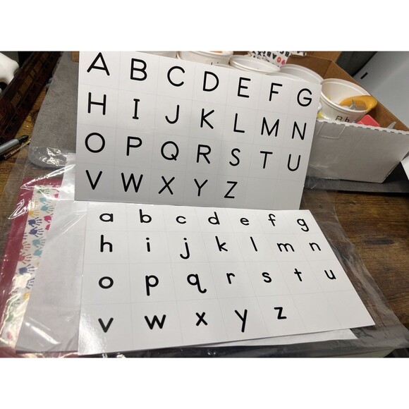 Primary Concepts Hands On Alphabet Set Lot Homeschooling Cards 78 Objects Box - Picture 5 of 12